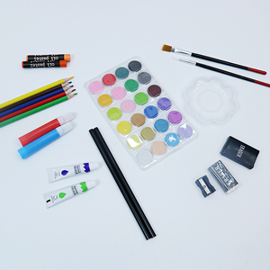 Juego de 145 piezas de papelería, caja de aluminio, conjunto de regalo, bolígrafos de acuarela, crayón de tiza pastel, juego de Arte y manualidades super seeden - Product Image 3