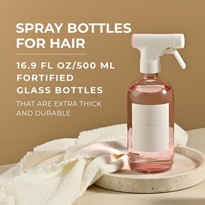 Wholesale pink Pump Hair Spray <b>Bottle</b> Luxury 350ml/500ml <b>Empty</b> <b>Plastic</b> Fine Mist Body Spray <b>Bottles</b> for Facial Cleanser - Product Image 2