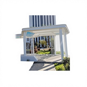 ประติมากรรมเสาค้ำยันสแตนเลสขนาดใหญ่สไตล์โมเดิร์นมินิมอลสำหรับพื้นที่ชมวิวและที่อยู่อาศัย ยี่ห้อซันไรส์ แบรนด์ สำหรับใช้งานกลางแจ้ง - Product Image 1