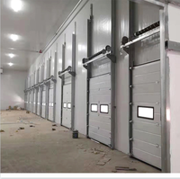 Porte chinoise enroulable en alliage d'aluminium, coupe-vent, porte industrielle à enroulement, porte de garage, panneau isolé, système de rail de plafond