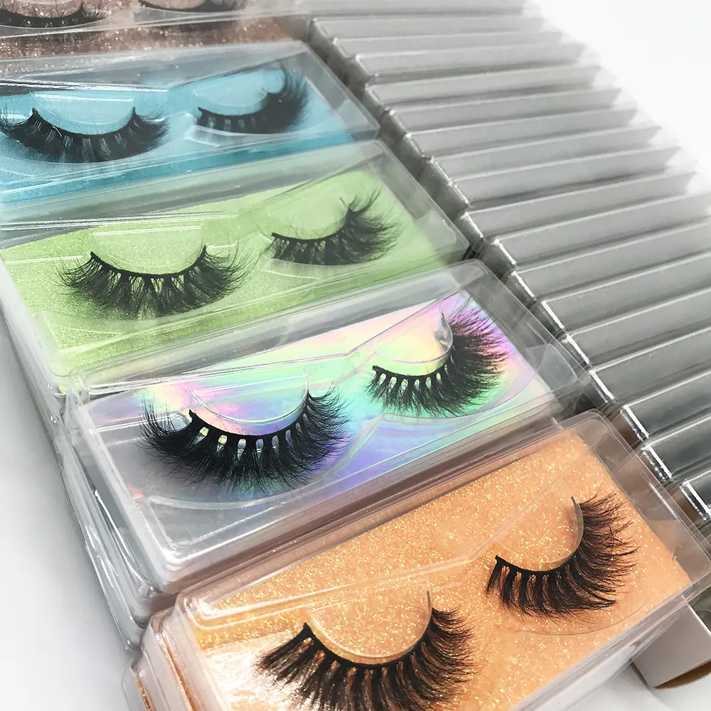 Free Samples 15mm Lashes3d Wholesale Vendor 3D Color Faux Mink Eyelashes Fluffy Wholesale Natural Vegan Silk Lashes