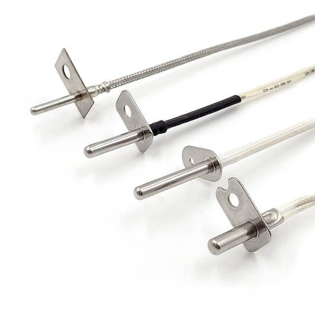 [High Temp 300°C] Flanged NTC 100K 3950 Temperature Sensor for Electric Oven, Air Fryer & Microwave - FDA/LFGB Compliant