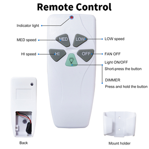 Phổ Trần Fan điều khiển từ xa và nhận, không dây quạt trần điều khiển từ xa, 433Mhz quạt trần điều khiển từ xa - Product Image 2