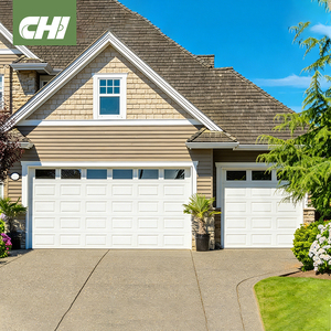 Porte <span class=keywords><strong>de</strong></span> <span class=keywords><strong>garage</strong></span> en acier isolée CHI 12x8, étanche, finition panneau court surélevé, design moderne, <span class=keywords><strong>prix</strong></span> <span class=keywords><strong>de</strong></span> gros - Product Image 1