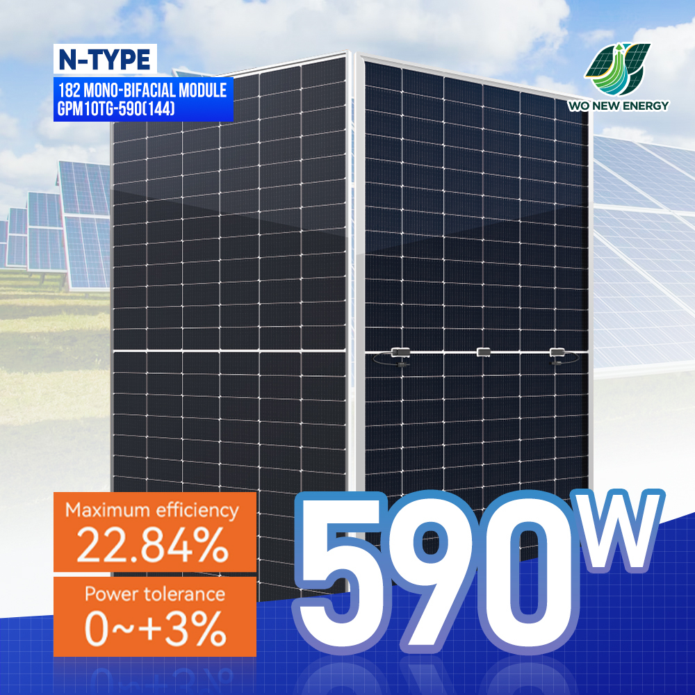 New <strong>2026</strong> <strong>Solar</strong> <strong>Panel</strong> 550W 560W 580W 660W TOPCon Bifacial N Type Monocrystalline CE TUV for Home Rooftop Farm