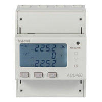 Medidor de Energía Multifunción Trifásico ADL400, Montaje en Riel DIN, RS485 Modbus, Pantalla LCD, Precisión 0.5S, 3x220 380V 50A