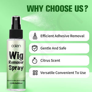 Luxfume OEM ODM 60ML Spray dissolvant de colle pour perruque en dentelle facile à nettoyer, sans résidus, pour perruque en dentelle frontale - Product Image 2