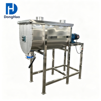 Mélangeur à ruban horizontal en acier inoxydable industriel 100L, machine de mélange de poudre sèche de qualité alimentaire pour la transformation de la farine et des produits chimiques
