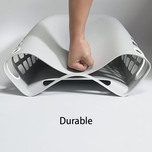 SONDUO New Style High Quality Plastic <strong>Wall</strong> Mounted Laundry Organizer Container Dirty Clothes <strong>Storage</strong> <strong>Basket</strong> With Handle - Product Image 3
