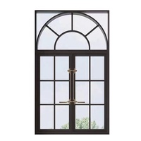 Ventanas y Puertas Abatibles de Aluminio con Aislamiento Térmico, Diseño Arqueado, Personalizadas, de Lujo Contemporáneo, para Cocina, Venta al Por Mayor de Fábrica