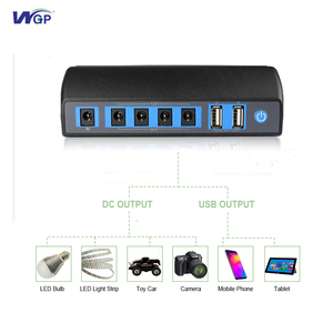 بطارية 18650 عالية الطاقة مع مخارج متعددة USB 5V وDC <span class=keywords><strong>12V</strong></span>، باور بانك صغير لشرائط الإضاءة LED والألعاب وأنظمة تخزين الطاقة الشمسية - Product Image 2