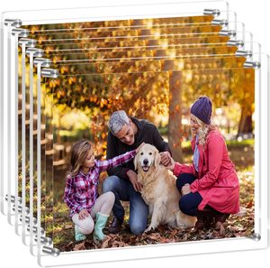 Tùy chỉnh A4 A5 A3 rõ ràng Acrylic hình ảnh/giấy chứng nhận/khung ảnh hiện đại Thiết kế vuông kim loại nhựa treo tường logo bao gồm - Product Image 2