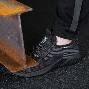 Botas De trabajo transpirables con punta De acero para hombre, para trabajo De seguridad, <span class=keywords><strong>zapatos</strong></span> De protección laboral, <span class=keywords><strong>Zapatos</strong></span> De Seguridad - Product Image 4