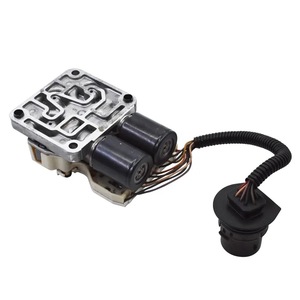 Transmission Solenoid Valve F6RZ-7G391-A XS7P-7G391-AA For Ford CD4E Black White Connector <b>Replacement</b> Part - Product Image 1
