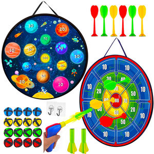 กระดานปาลูกดอกแบบพับได้สำหรับเด็กชายและเด็กหญิง ขนาด 26 นิ้ว แบบด้านเดียว ของเล่นเด็ก ของขวัญ กระดานปาลูกดอกแบบเหนียว พร้อมลูกดอกพลาสติก - Product Image 2