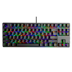 AK61 Wholesale Price 80% Gaming Keyboard Wired RGB Backlit 87 Keys Mechanical Red Switch 87-key Wired Keyboard - Product Image 1
