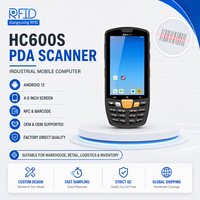 Escáner de Código de Barras PDA con Android 12 para Gestión de Inventario de Almacén, Pantalla Táctil Resistente de 4 Pulgadas con Certificación IP65