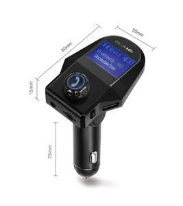 GXYKIT M8S Bluetooth car kit bt car charger aux handsfree stereo wireless 5.0 fm transmitter mp3 player