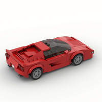 Compatible avec les briques de marque, petites particules, voiture de sport de luxe, assemblage MOC, jouets de construction en plastique ABS DIY