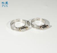 Collier de serrage américain en acier inoxydable 201, épaisseur 0,6 mm, 12,7 mm, réglable pour tuyau automobile