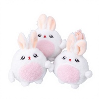 Porte-clés en peluche de dessin animé, breloque de sac, jouet mignon pour filles, poupée en forme d'œuf, figurine en peluche lapin, lapin soleil 13cm/16cm pour filles, vente en gros