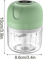 Hachoir Manuel Moderne Mini 4-en-1, Presse-Ail, Hachoir à Main, Broyeur de Légumes, Piments et Viande, en ABS Durable