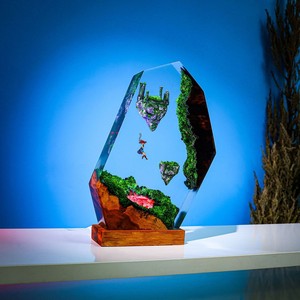 Lampe de nuit décorative en résine colorée gravée à la main Legend Zelda Sky Island Art Déco, ornement de bureau pour anniversaire et festival - Product Image 4