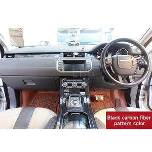 Autocollant décoratif texturé en fibre de carbone pour l'intérieur de <span class=keywords><strong>la</strong></span> voiture Accessoires pour Land Rover Range Rover <span class=keywords><strong>Evoque</strong></span> L538 Gouvernail droit 2012-2018 - Product Image 4