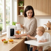 Penggiling Dapur Elektrik Blender Prosesor 5 in 1 Pembuat Makanan Bayi Rumah Tangga untuk Mencampur dan Memotong Makanan Bayi