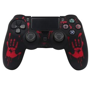 Coque de protection antidérapante en silicone pour manette PlayStation <span class=keywords><strong>4</strong></span> <span class=keywords><strong>DualSense</strong></span>, motif empreinte de sang - Product Image 4