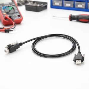 Câble de caméra industrielle SeaLATCH à verrouillage par vis USB <span class=keywords><strong>2.0</strong></span> Type-A vers Type B, haute flexibilité pour systèmes d'imagerie robotique et d'automatisation - Product Image 1