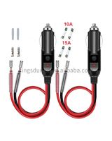Heavy Duty 16AWG Auto Auto 12/24V 10A Sicherungs buchse Stecker Zigaretten anzünder Heck drähte Anschluss kabel Adapter Verlängerung