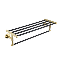 Ensemble d'accessoires de salle de bain mural minimaliste moderne avec finition en acier inoxydable brossé