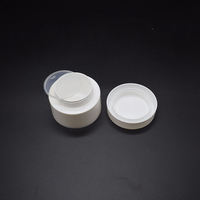 Pots de lotion crème pour les yeux à double paroi en plastique blanc personnalisable 5ml 10ml 15ml 50ml 80ml Contenant cosmétique pour soins de la peau