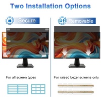 Film de protection anti-reflet, anti-éblouissement, anti-lumière bleue, anti-espionnage bidirectionnel pour moniteur de bureau MSI 24,5 pouces 16:9
