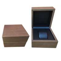 Boîte à montre en bois personnalisée en gros d'usine avec logo, doublure en cuir, pour homme et femme, emballage cadeau, étui à montre vintage