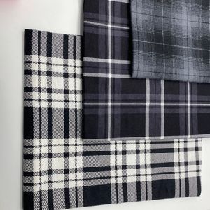 Uygun Maliyetli %100 Pamuklu Flanel Ekose Kumaş Toptan Gömlek ve Pijama Poplin Dokuma Kumaş - Product Image 4