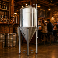 Cuve de Fermentation Conique en Acier Inoxydable Tonsen 3000L (30HL) avec Enveloppe de Refroidissement pour Brasserie Artisanale