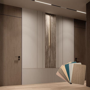 फोनजा वाटरप्रूफ और नमी-प्रूफ pvc बांस चारकोल लकड़ी वेनर दीवार पैनल लिविंग रूम या होटल फायरप्रूफ के लिए सजावटी - Product Image 6