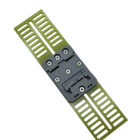 Plaque adaptatrice rail DIN 35 mm, pince de fixation rapide et facile, crochet à ressort, panneau isolant en plastique noir, OEM