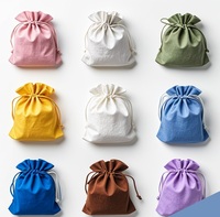 Sacs à cordon en toile recyclée de coton écologique de taille personnalisée