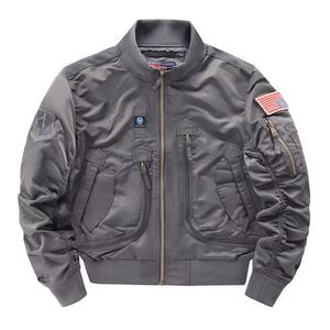 Chaqueta de Piloto para Exteriores, Color Sólido, Resistente al Desgaste, Directo de Fábrica, Se Aceptan Diseños Personalizados, <span class=keywords><strong>Ropa</strong></span> de Abrigo Impermeable, Chaqueta Bomber de Invierno para Hombre - Product Image 3