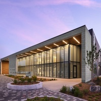Edificio de Oficinas Prefabricado de Acero Ecológico con Muro Cortina de Vidrio, Energía Solar y Fácil Expansión Rápida