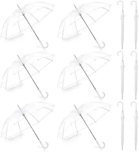 Volledige custom print transparante regen paraplu voor koop