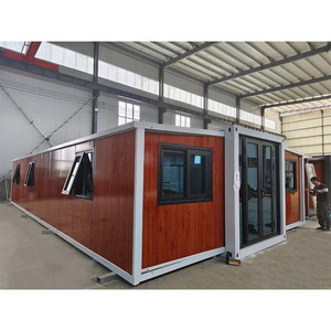 Conteneur pliant de luxe 3-en-1 de 40 pieds personnalisé en usine Maison préfabriquée de 40 pieds Famille préfabriquée Bureau à domicile Hôtel Extérieur - Product Image 2