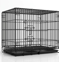 Cage à lapin pliable en métal de haute qualité, personnalisable OEM, anti-rouille, avec plateau amovible, facile à nettoyer, durable, pour intérieur et extérieur, vente en gros