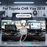Écran autoradio OLED 11,5 pouces MOOKAKA pour Toyota CHR Yize 2018, navigation GPS Android, écran stéréo, CarPlay, Android Auto