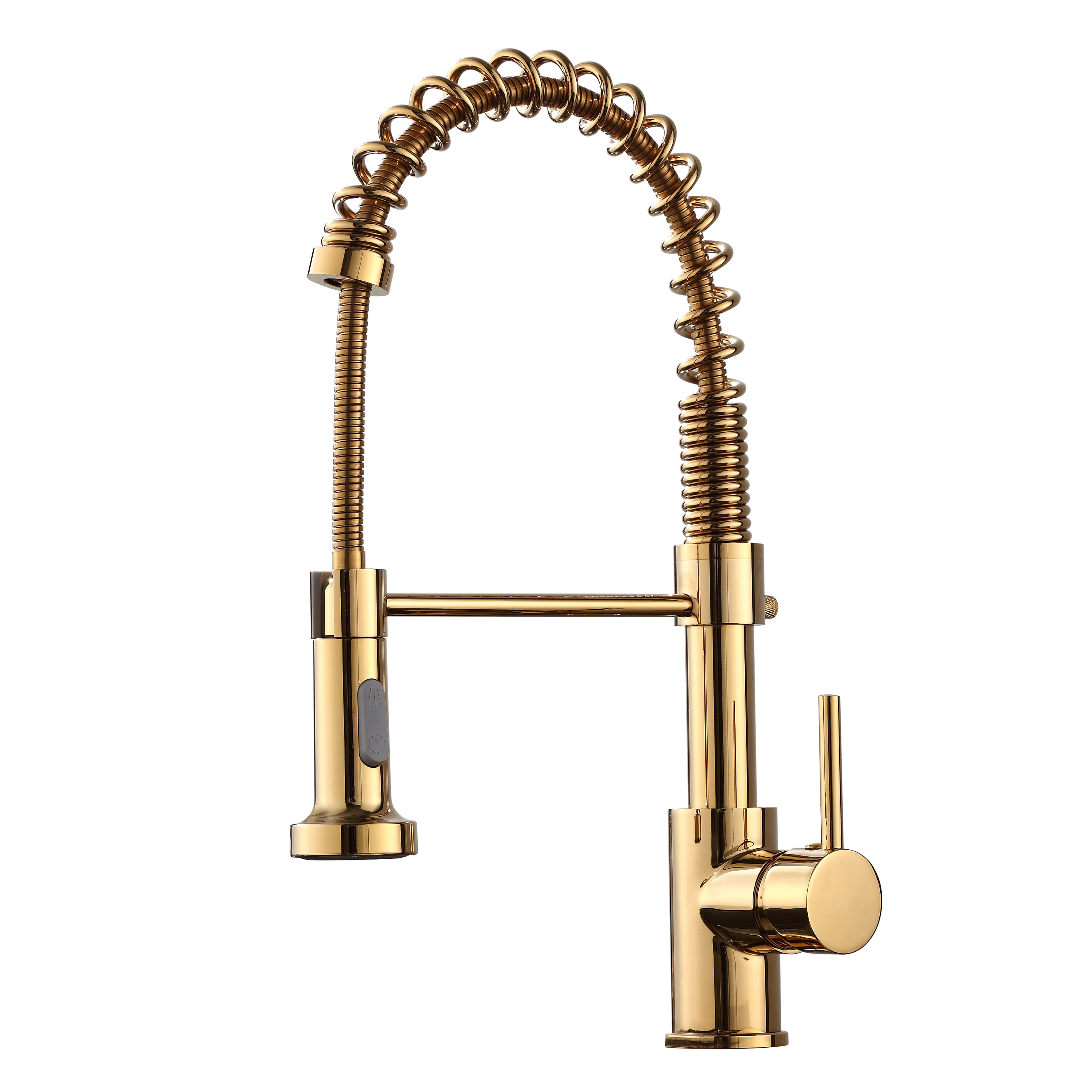 Nhà bếp Vòi nước Brass bạc đen vàng linh hoạt kéo ra khỏi nhà bếp thanh bồn rửa vòi kéo xuống phun