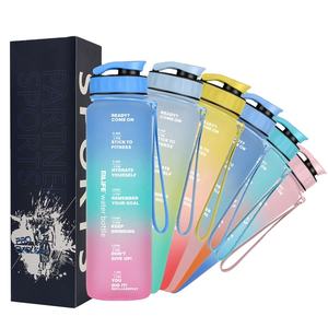 ขวดน้ำพลาสติกขนาด 1000 มล. สำหรับออกกำลังกายและเล่นกีฬา ปลอดสาร BPA ป้องกันการรั่วซึม ทนทานต่อการตกกระแทก ล้างในเครื่องล้างจานได้ ดื่มได้โดยตรง  รับผลิตแบรนด์ตามสั่ง - Product Image 2