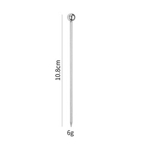 Piques à <span class=keywords><strong>cocktail</strong></span> en acier inoxydable 304, réutilisables, outils de <span class=keywords><strong>bar</strong></span> en métal, brochettes à martini et olives en acier inoxydable - Product Image 2